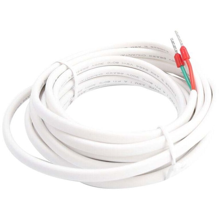 Senzor de temperatura pentru incalzire in pardoseala, cablu de 3m, caracteristici NTC 10k, alb, set