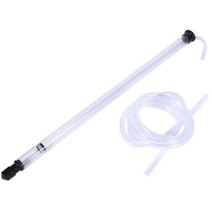 Sifon automat transparent, tub de filtrare, unelte pentru vinificatie, 44cm, 1.3m