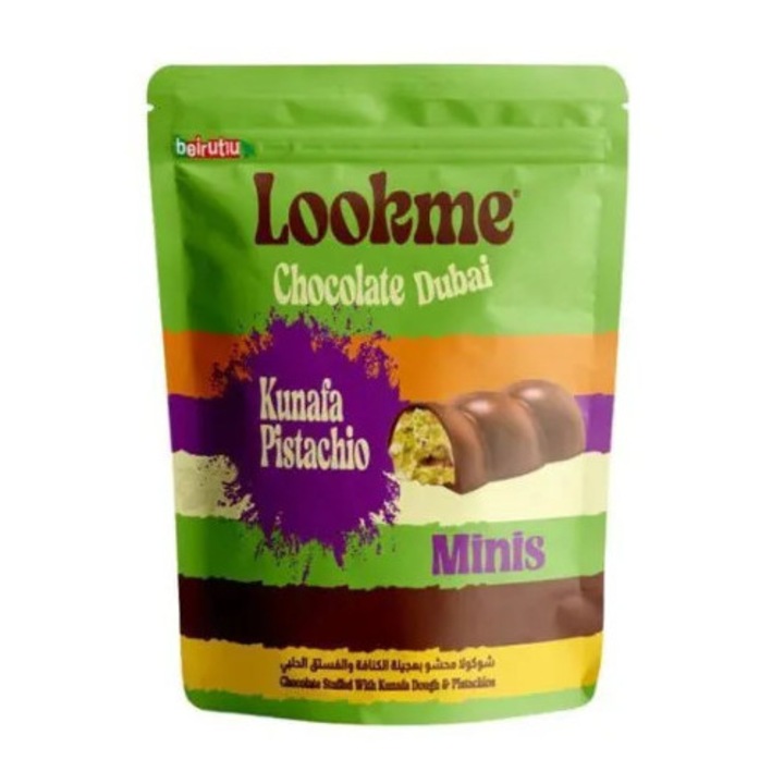 Mini batoane de ciocolata cu umplutura de fistic si kataif, Look me 150gr