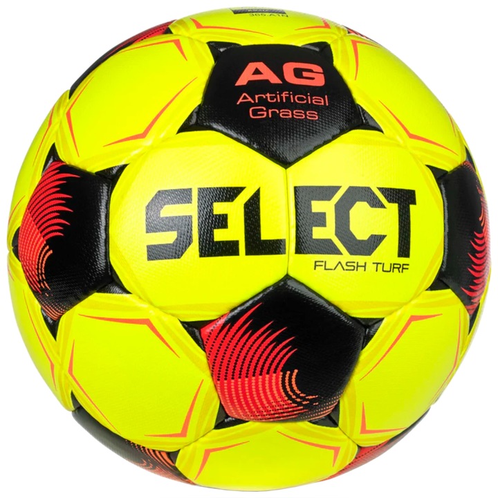 Minge fotbal, Select Flash Turf FIFA Basic V26 Ball 110056Y, galben, 5
