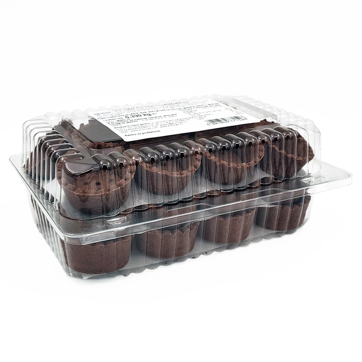 Coji mini tarte rotunde cu cacao 44mm – 33 buc