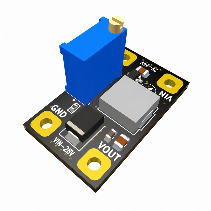 Modul tensiune GroundStudio HX3608, reglabil, 2V-24V DC, 25, 6x15, 7mm