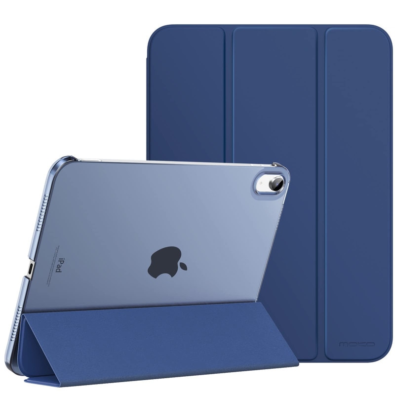 Husa tableta pentru iPad 11th gen 11-inch 2025(A16) si iPad 10th gen 10.9-inch 2022, design tri-fold, PU, TPU, ZYciyci®, Albastru inchis