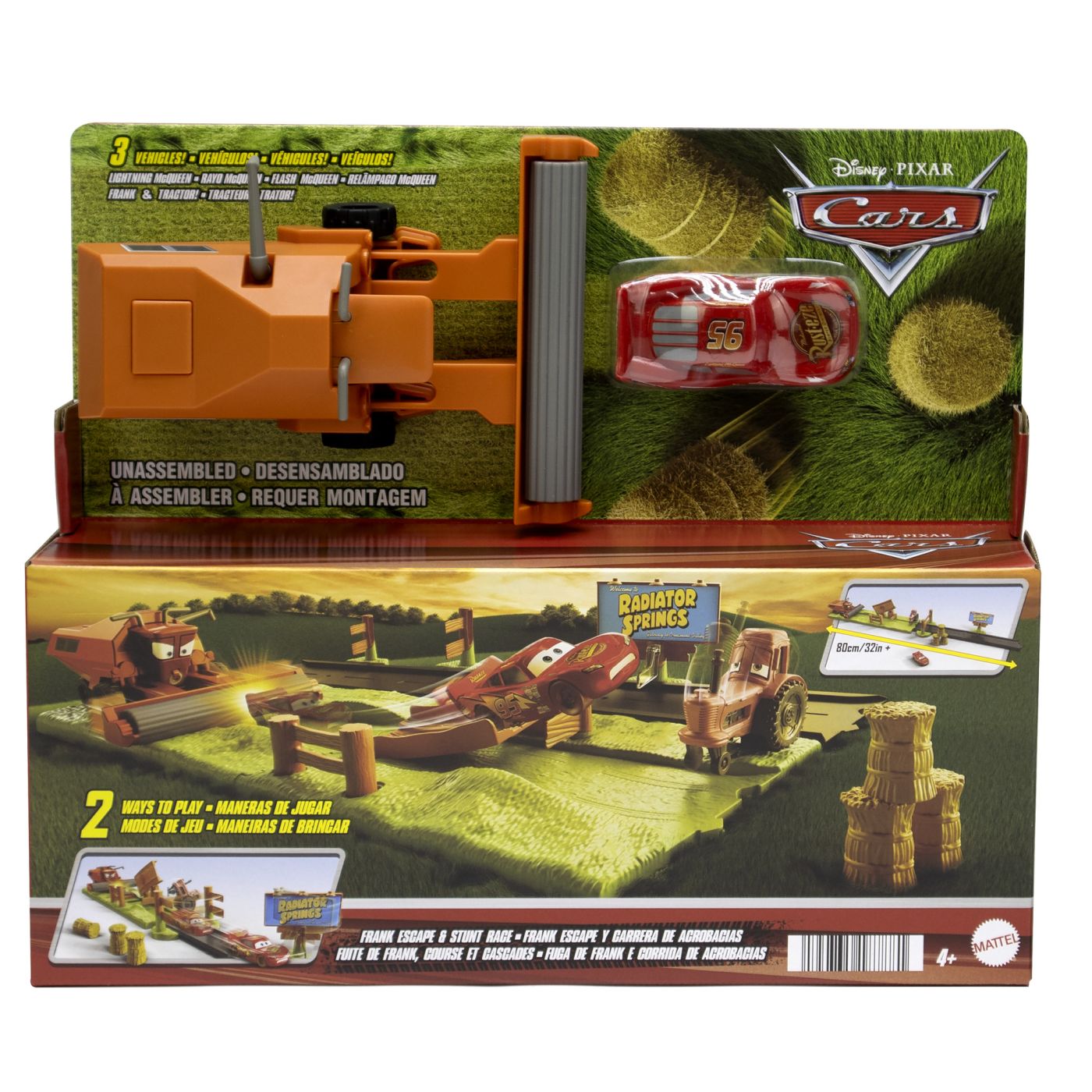 マテルカーズ FRANK ESCAPE AND STUNT RACE Set de joaca Disney Cars - Pista de acrobatii Frank escape si