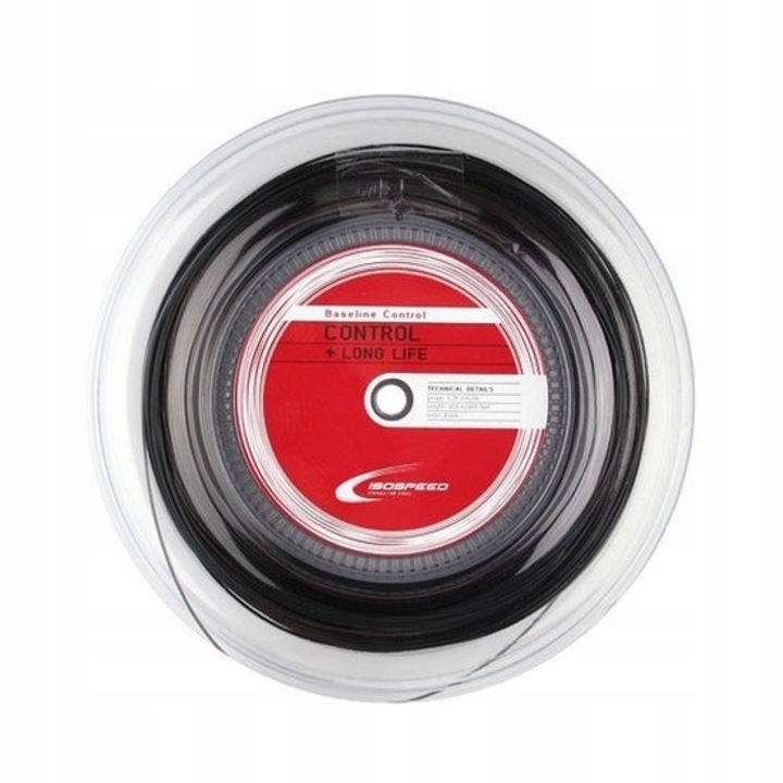 Tenisz húr Iso-Speed Baseline 1,3 mm, 200 m, fekete