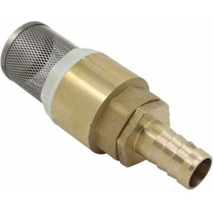 Visszacsapó szelep szűrővel, 3/4", 1 darab, sárgaréz, 16mm-es adapterrel