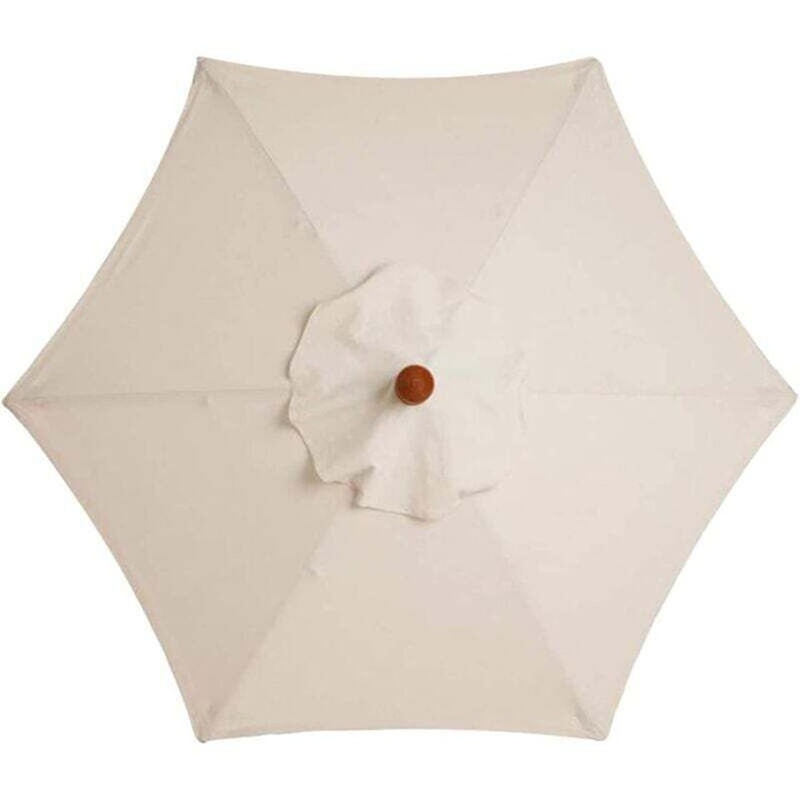 Husa de rezerva pentru umbrela, 2 m, 6 arcuri, impermeabila, rezistenta la UV, crem