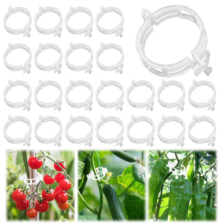 Clips Plante 300 Bucati Plastic Refolosibile