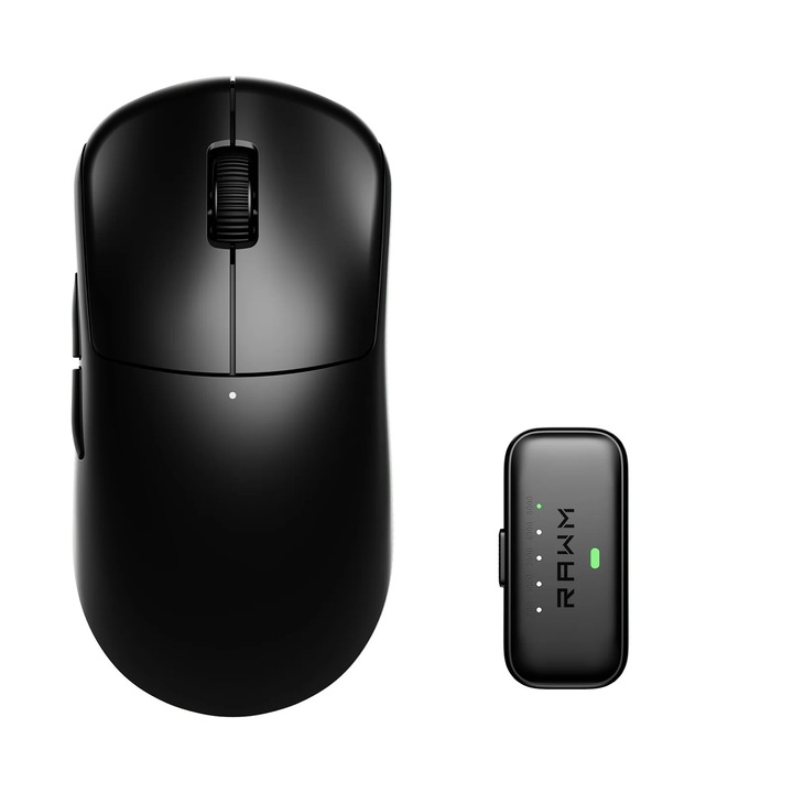 Mouse RAWM Leviathan V4, negru, 8000Hz, 45000 DPI, 127x64x40mm