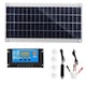 Kit panouri solare, cu controler de 100A, 18V, 300W, Flexibilitate, Instalare usoara, portabil, pentru iahturi, corturi, masini, case, barci, OUYLAF, negru