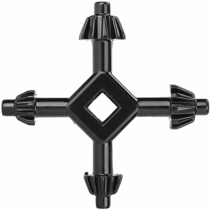 Cheie de mandrina 4 in 1, set multifunctional din otel, dimensiuni 74x38mm