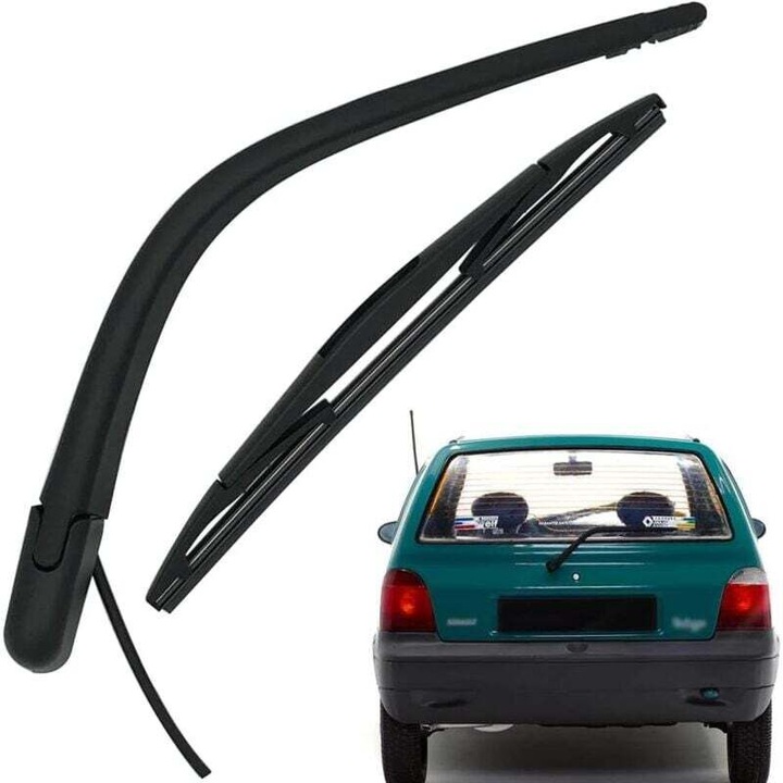 Kit stergatoare spate Twingo MK1 1993-2007, 2 piese, plastic si cauciuc
