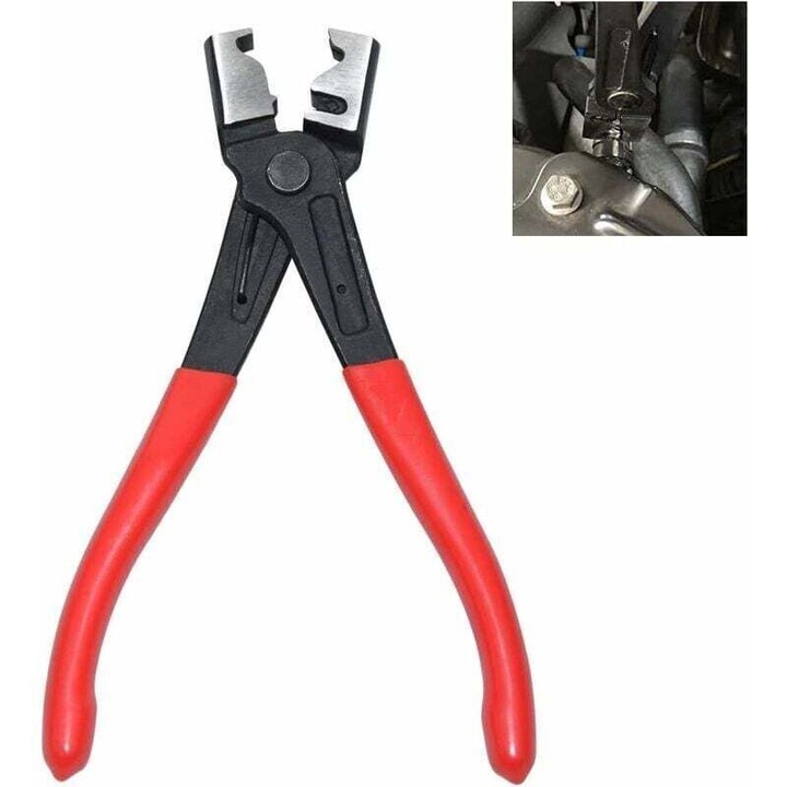 Clesti pentru cleme de furtun, tip Click si Click-R, otel carbon forjat, design ergonomic, utilizare cu o singura mana