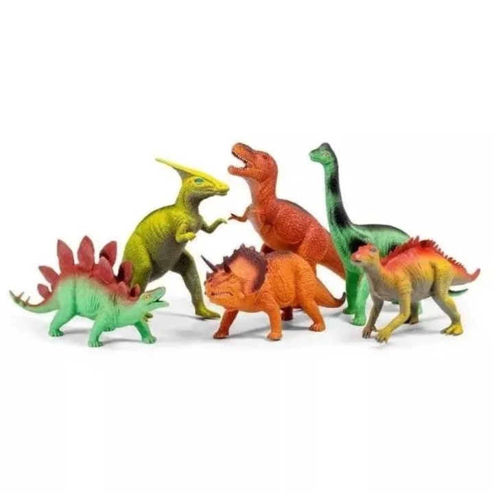 Set de 6 figurine dinozauri realiste si colorate pentru joaca educativa si colectie, ETOY®