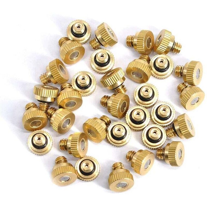 Set de 20 duze de stropire din alama, 0.4mm, pentru sisteme de racire, consum minim de apa 2l/ora