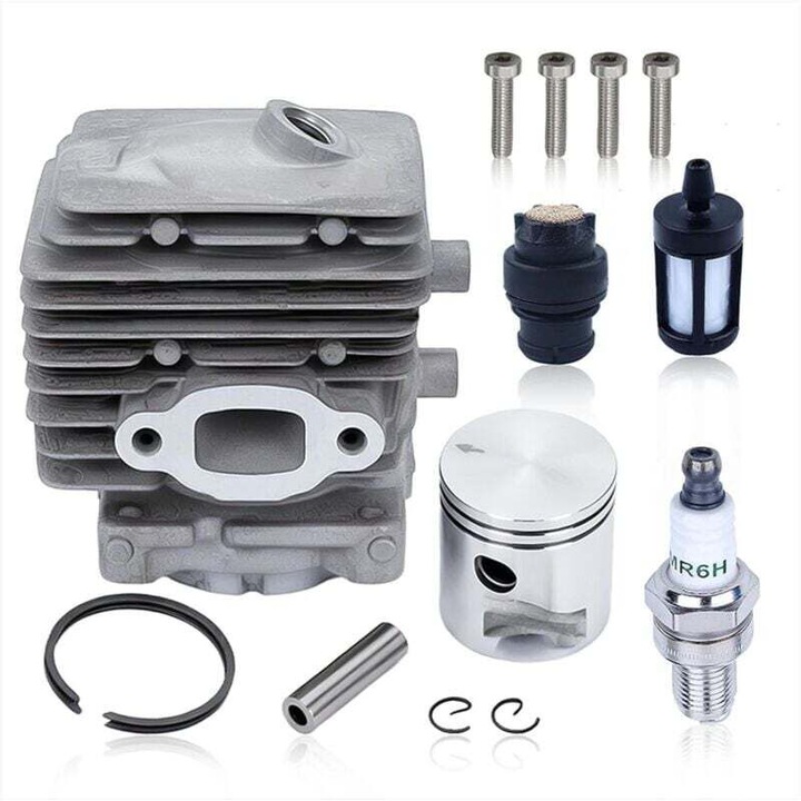 Kit cilindru-piston pentru suflante Stihl BG56, BG56C, SH56, SH56C, BG86, BG86C, BR200, SH86, SH86C, SR200, 51mm, cu filtru de combustibil si bujie