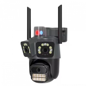Camera Supraveghere, 15 MP 8K, 3 Lentile, WiFi, PTZ, Audio Bidirecțional, Alarma, IP66, 2 Antene, Night Vision, cu Aplicație
