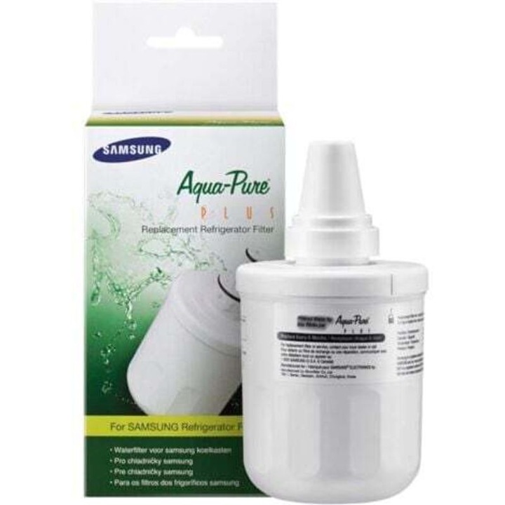 Filtru de apa pentru frigider Aqua-PurePlus DA29-00003F, compatibil cu modele DA29-00003A, DA29-00003B, DA29-00003G, 6 luni utilizare, non-original