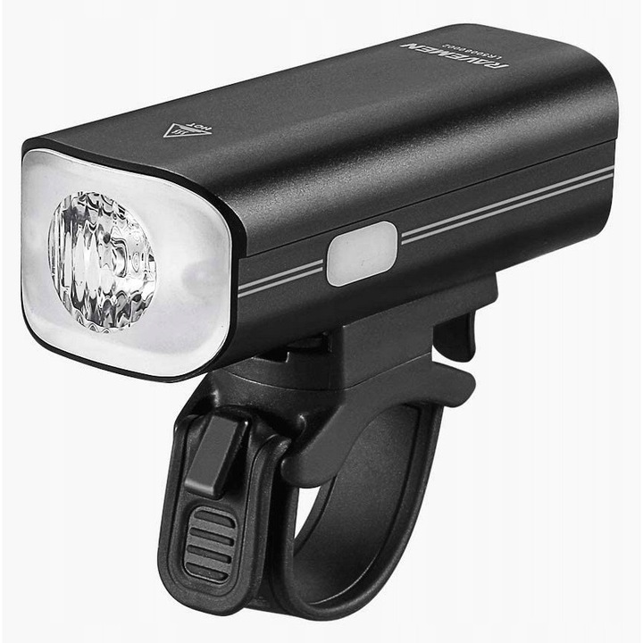 Ravemen LR800P kerékpárlámpa, 800 lumen, USB, 2600 mAh, 85x36x30mm, fekete