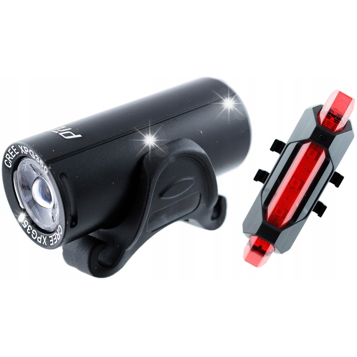 Lámpa szett Prox Pictor, 350+10 Lm, USB, 62xO27mm, 73x21x19,5mm