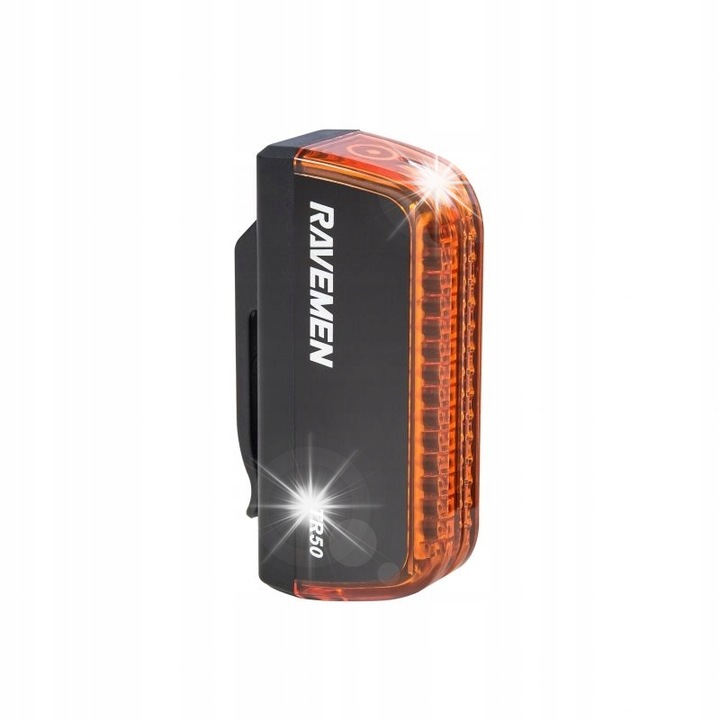 Lampa spate LED Ravemen TR50, 50 lumeni, USB, 19x35x65mm, waterproof IPX4