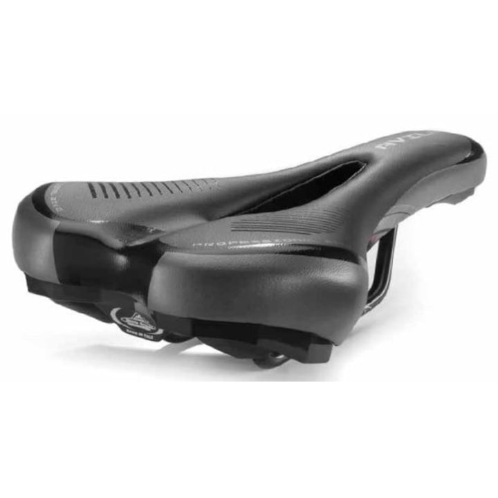 Selle Monte Grappa Avila kerékpárnyereg, poliuretán, uniszex, 275x148mm, fekete