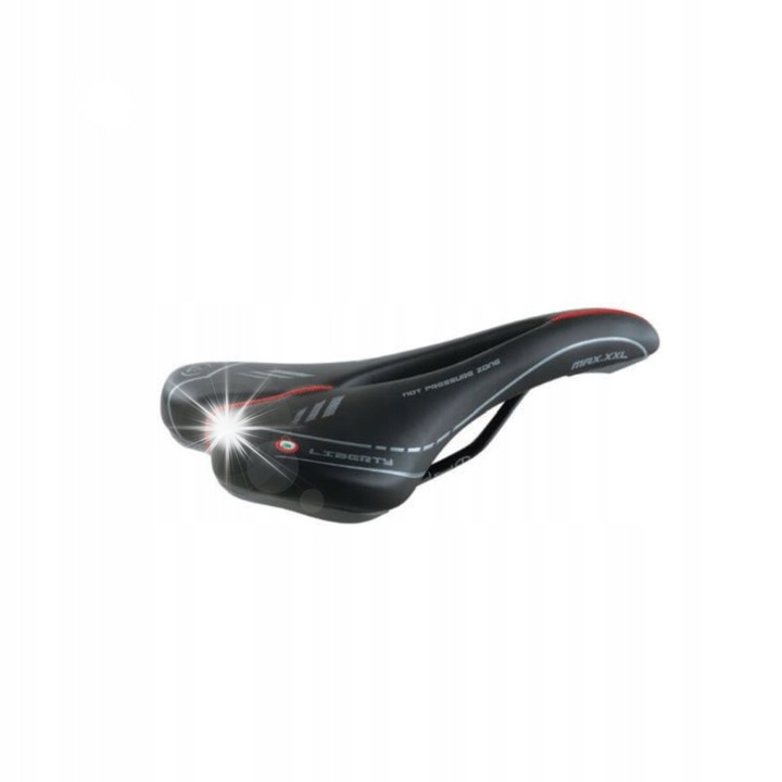 Selle Monte Grappa Max Liberty kerékpárnyereg, fekete, 285g, ergonomikus