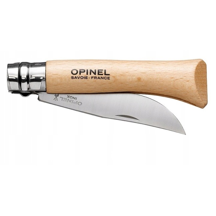 Cutit pliabil Opinel No. 09, inox, lemn de fag, 220x90mm, natural