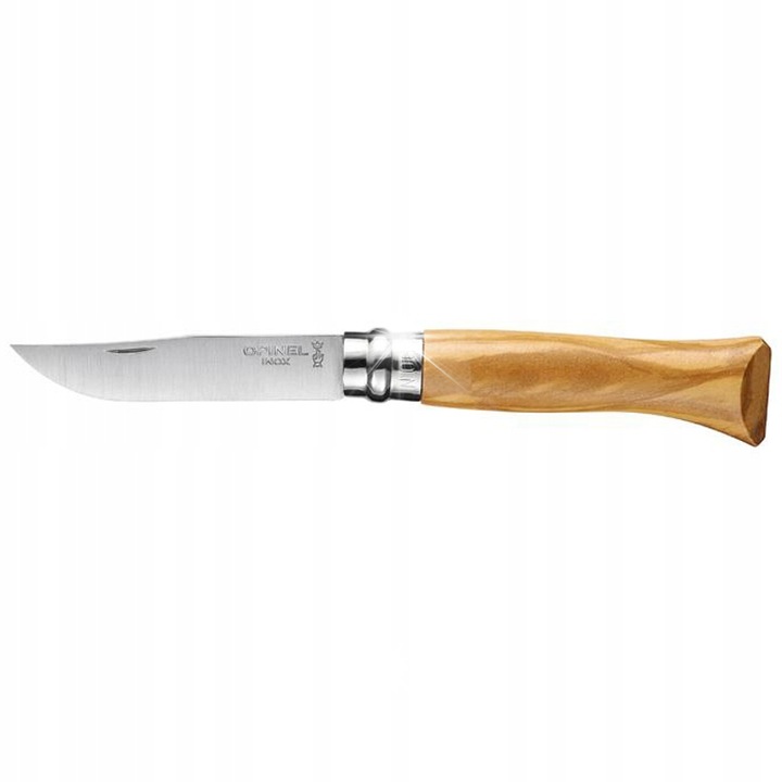 Briceag Opinel Luxury Inox, lemn de maslin, 7,2 cm, sistem de blocare Virobloc, 165x93mm