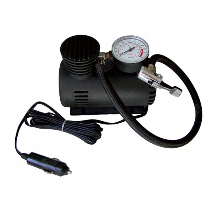 Mini compresor auto Carpoint 250 psi, 12V, 3 prinderi, 18 bar