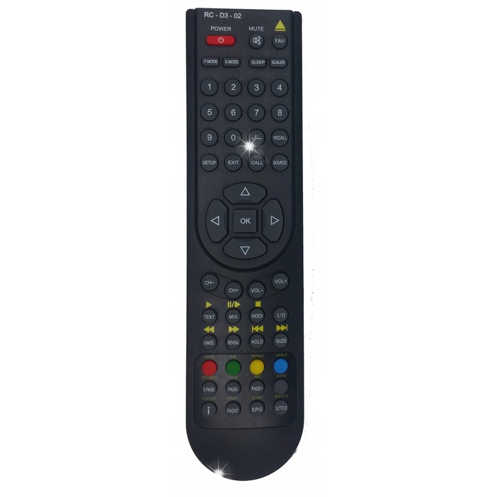 Telecomanda universala Technika RC-D3-02, compatibila cu AEG, Salora, Telefunken, multicolor