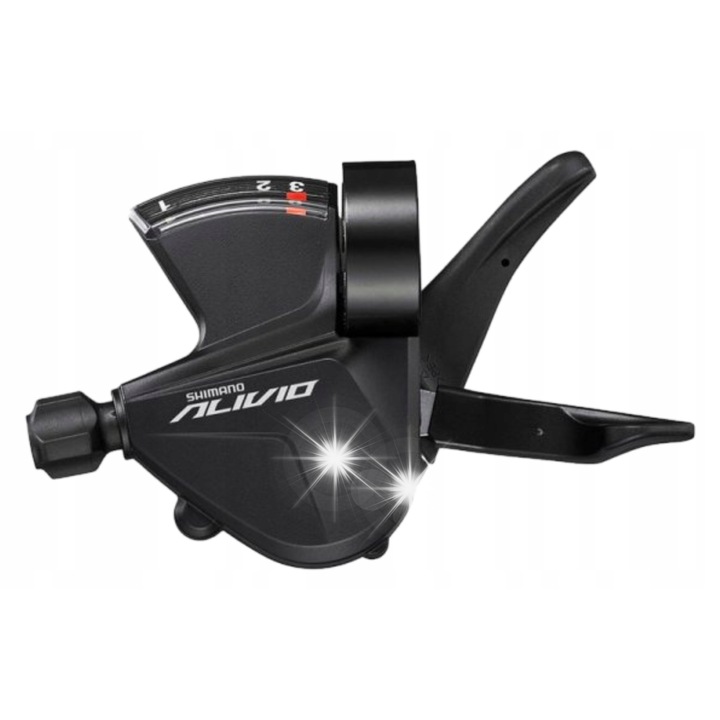 Shimano SL-M3100 váltókar, 3 sebességes, bal, fekete, komplett szett