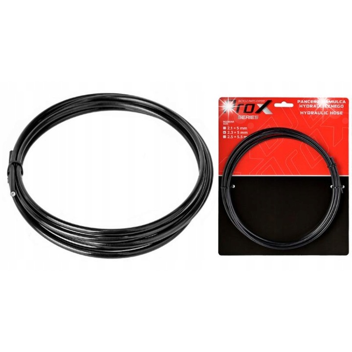 Prox fékbowdenház 2,1mm/5,0mm, 3m, nylon, fekete