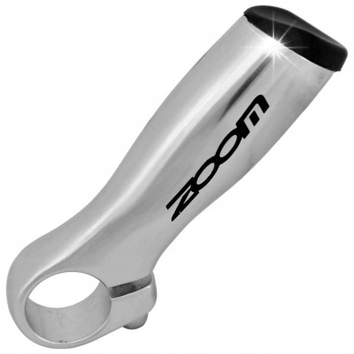 Mansoane bicicleta Zoom, aluminiu, 22.2mm, 115mm, ezüst polírozott