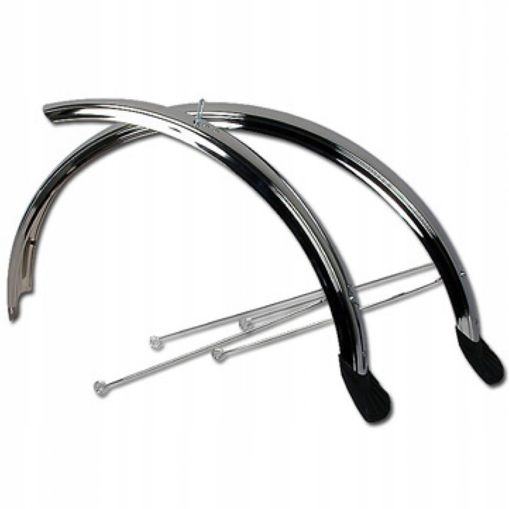 Aparatori bicicleta BBB CC-062 set, crom, 28", 48mm