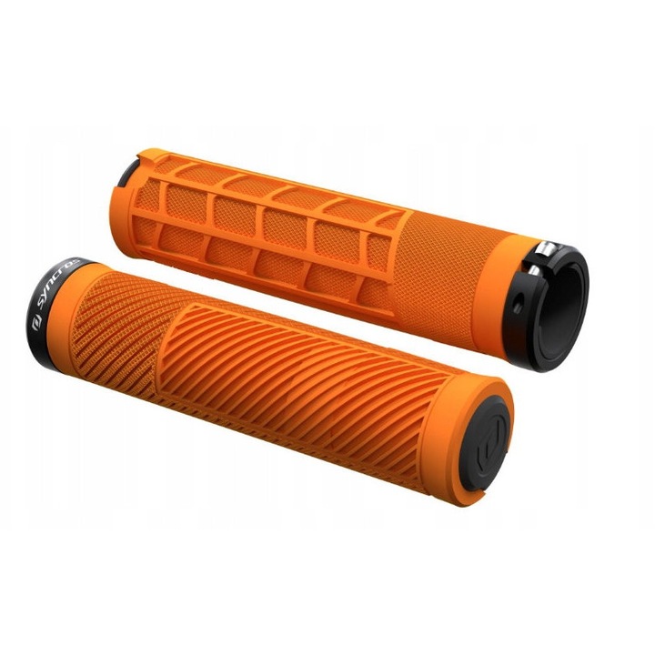 Syncros XC Lock-On kerékpár markolatok, narancssárga, 32,5x136,5mm, alumínium rögzítéssel