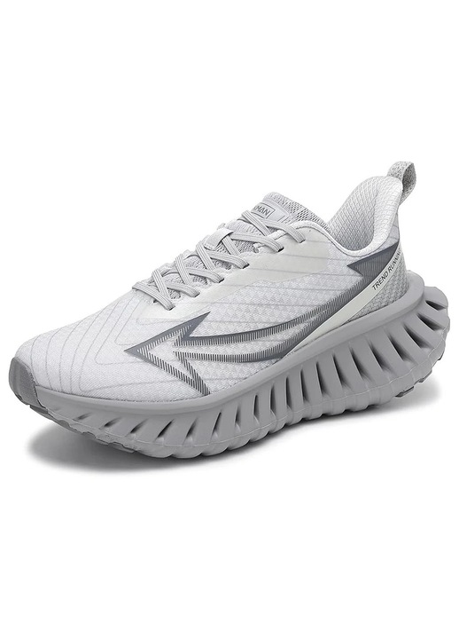Pantofi sport MBrands barbati KMN cu talpa inalta 42 Gri