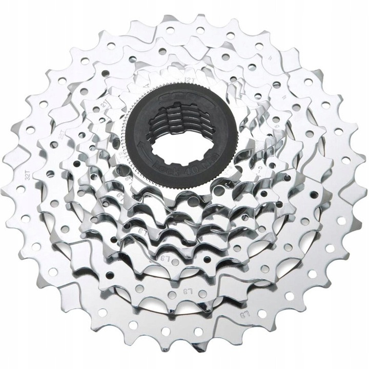 Sram PG-830 kerékpár kazetta, 8 sebességes, 11-28T, acél, ezüst, 271g