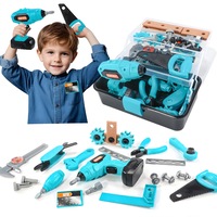 Trusa de Scule Copii Kidprotect® Meister Kid, Autofiletanta Functionala, Patent, Surubelnite, Suruburi, Piulite, Chei, Cleste, Fierastrau, Trusa Depozitare, Cadou Baieti 3 4 5 6 7 Ani