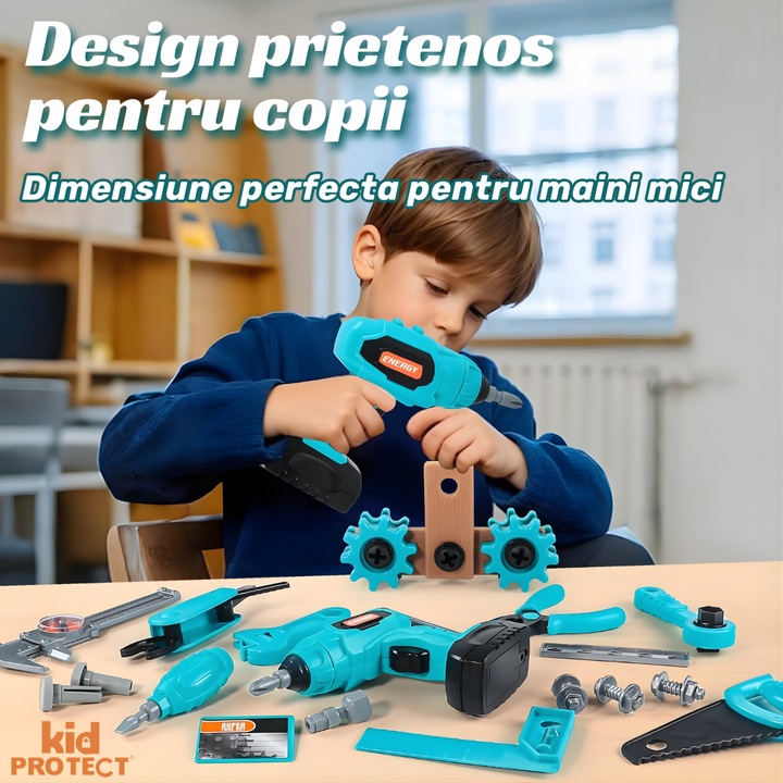 Trusa de Scule Copii Kidprotect® Meister Kid, Autofiletanta