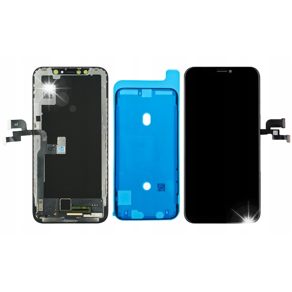 Display LCD pentru iPhone X, 5.8 inch, 2436x1125, negru, set