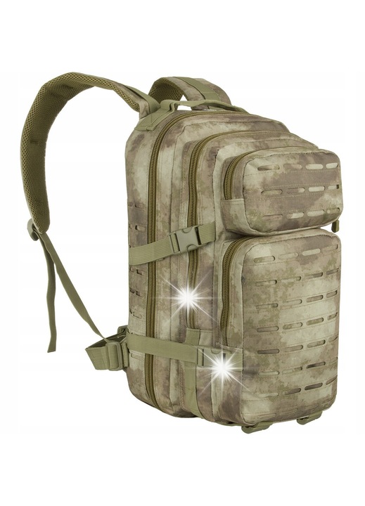 MFH Assault I hátizsák, 30L, HDT terepminta, 45x25x20cm, több rekesszel