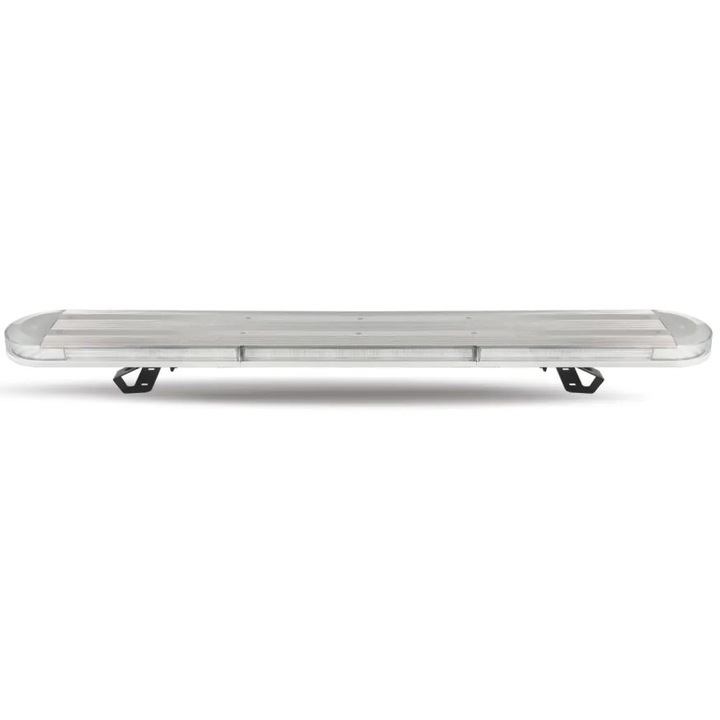 Figyelmeztető LED lámpa, 121,2x12 cm, R65 R10, narancssárga, 12/24V