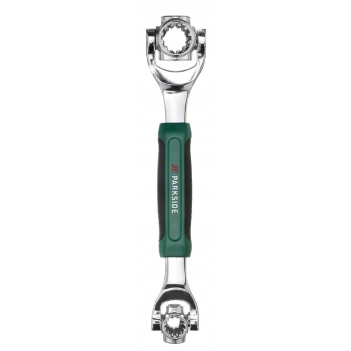 Parkside 48 az 1-ben multifunkciós kulcs, 360 fokban forgatható fej, 8-19 mm méretek, 22 cm