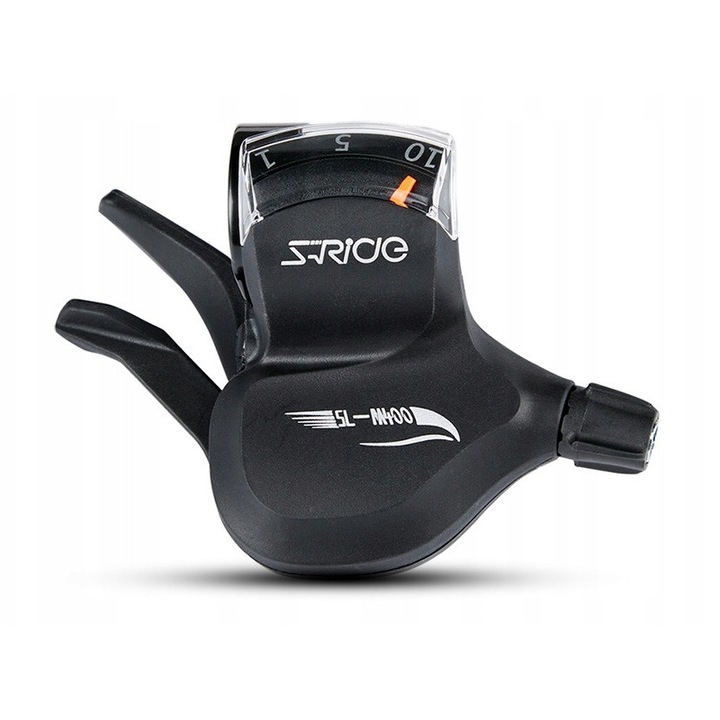 S-Ride SL-M400 váltókar, 10 sebességes, rapidfire, fekete, 126g