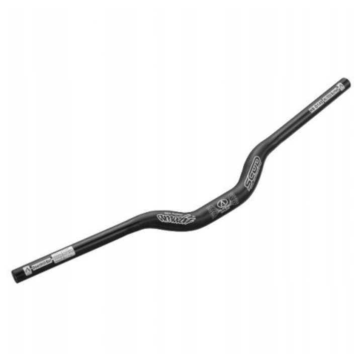Ghidoane bicicleta Zoom, model MTB-Al-153CF, 600x30mm, negru, 31.8mm