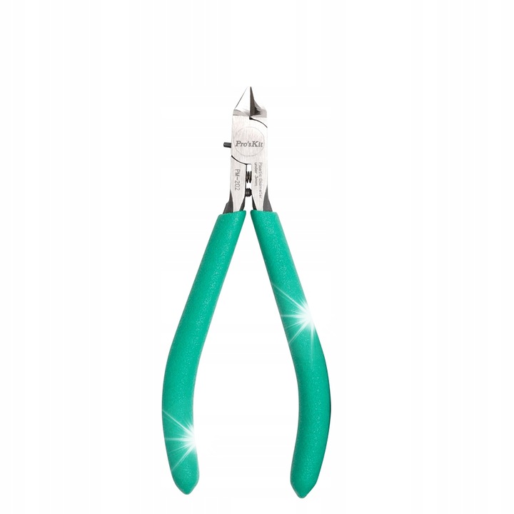 Proskit PM-202 fogó műanyag vágásához 3 mm, hossz 120 mm, acél szerkezet, PVC markolat