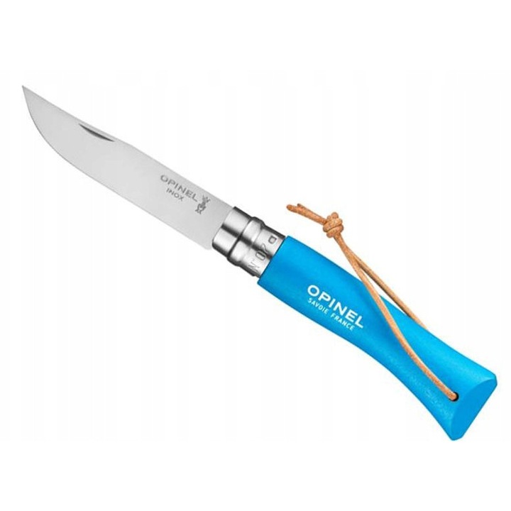 Cutit pliabil Opinel 07, otel inoxidabil Sandvik 12C27, maner din lemn de frasin, 180x100mm, 35g