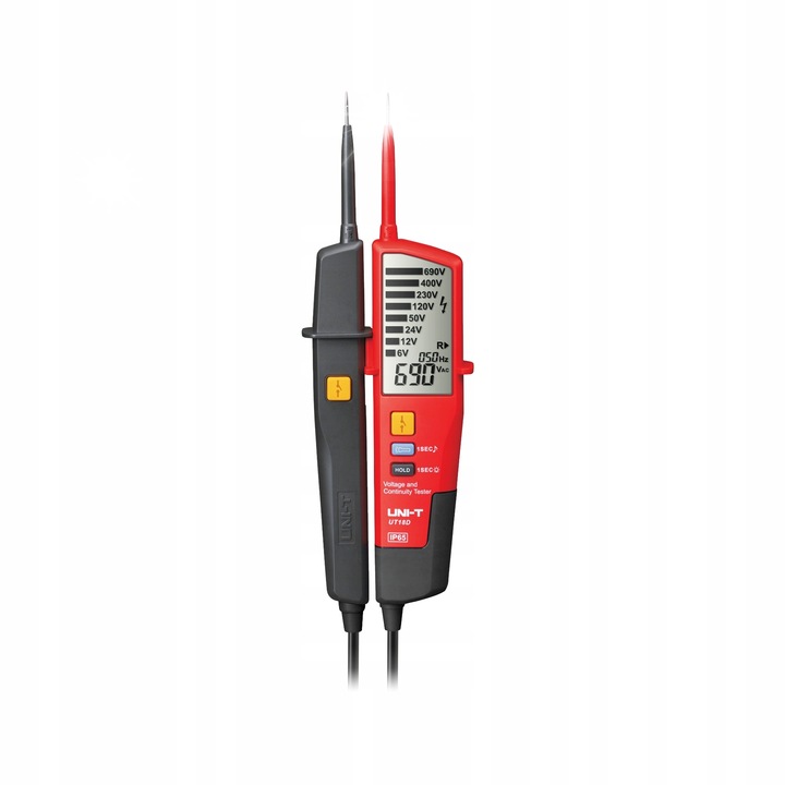 Измервател на напрежение, UNI-T UT-18D, 6-690V, LCD, 272x85x31mm, IP65