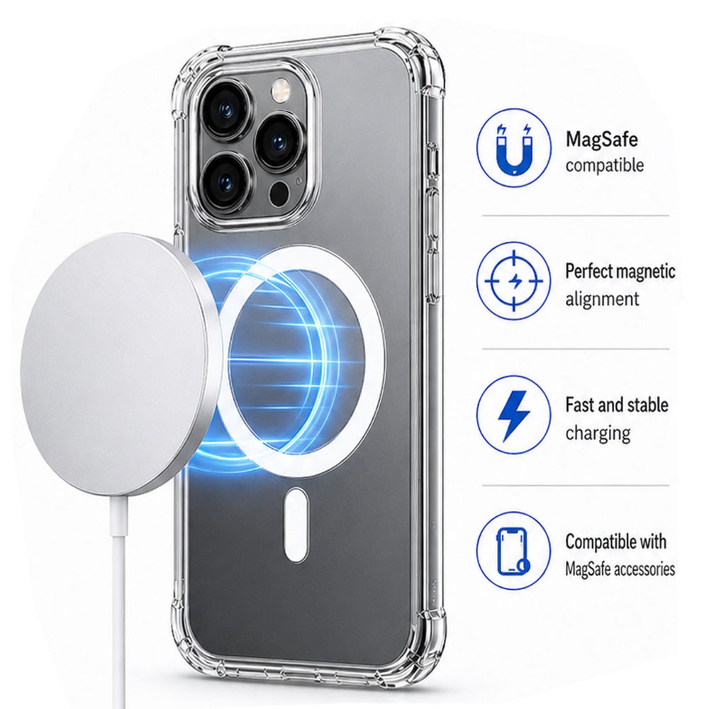 Intelli® Husa de Protectie Magsafe Compatibila cu Honor 400 Smart / X7d, Transparenta